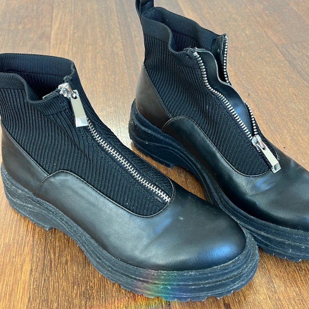 Zara black ankle boots